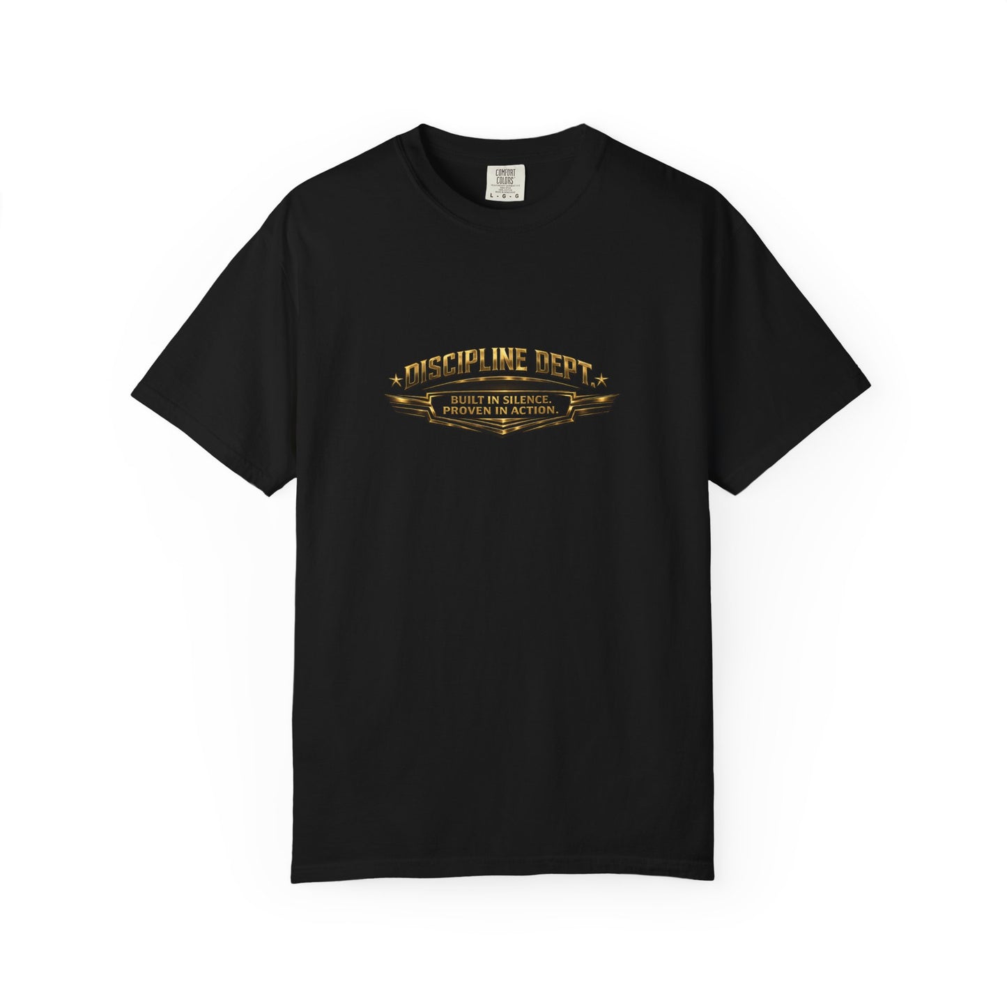Discipline Dept. Vintage Logo T-Shirt — Military-Inspired Graphic Tee