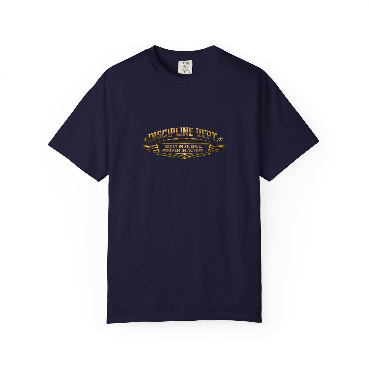 Discipline Dept. Vintage Logo T-Shirt — Military-Inspired Graphic Tee