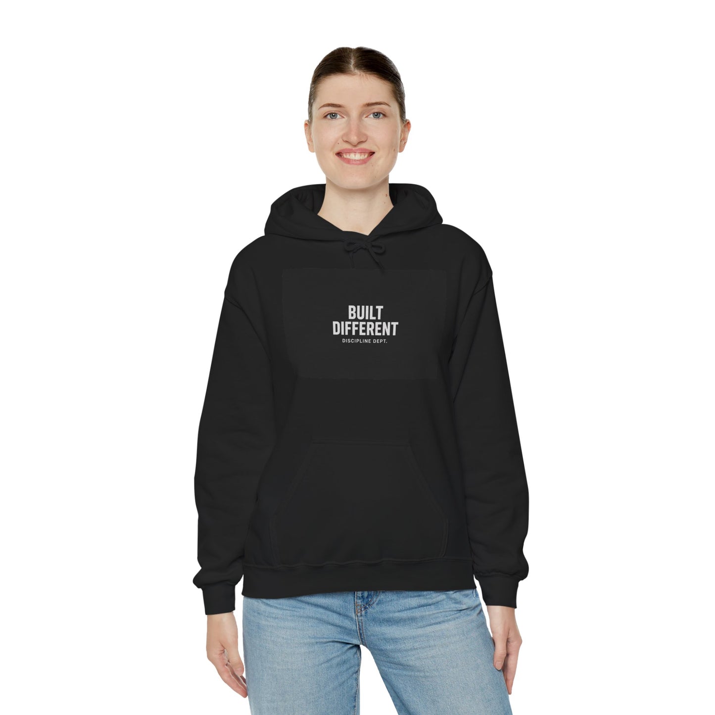 Built Different Hoodie - Motivational Fitness Hooded Sweatshirt