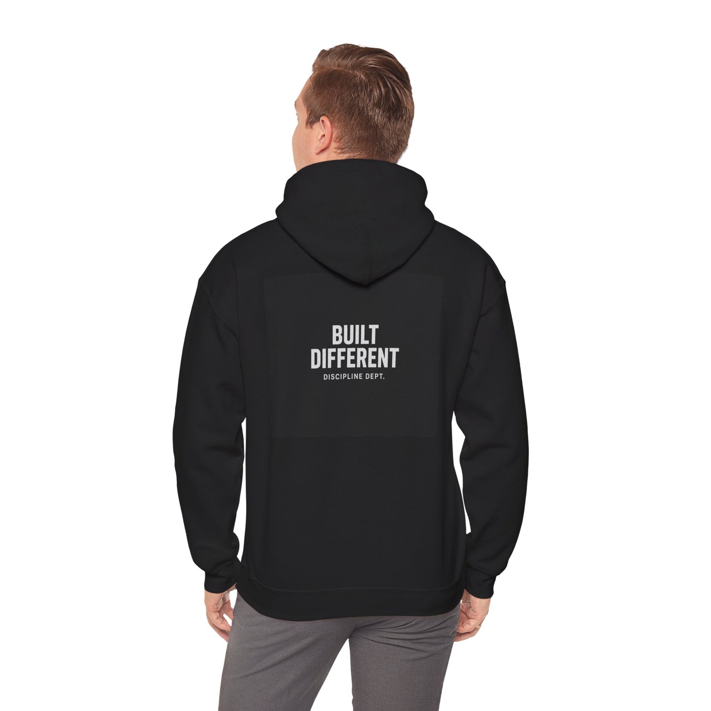 Built Different Hoodie - Motivational Fitness Hooded Sweatshirt