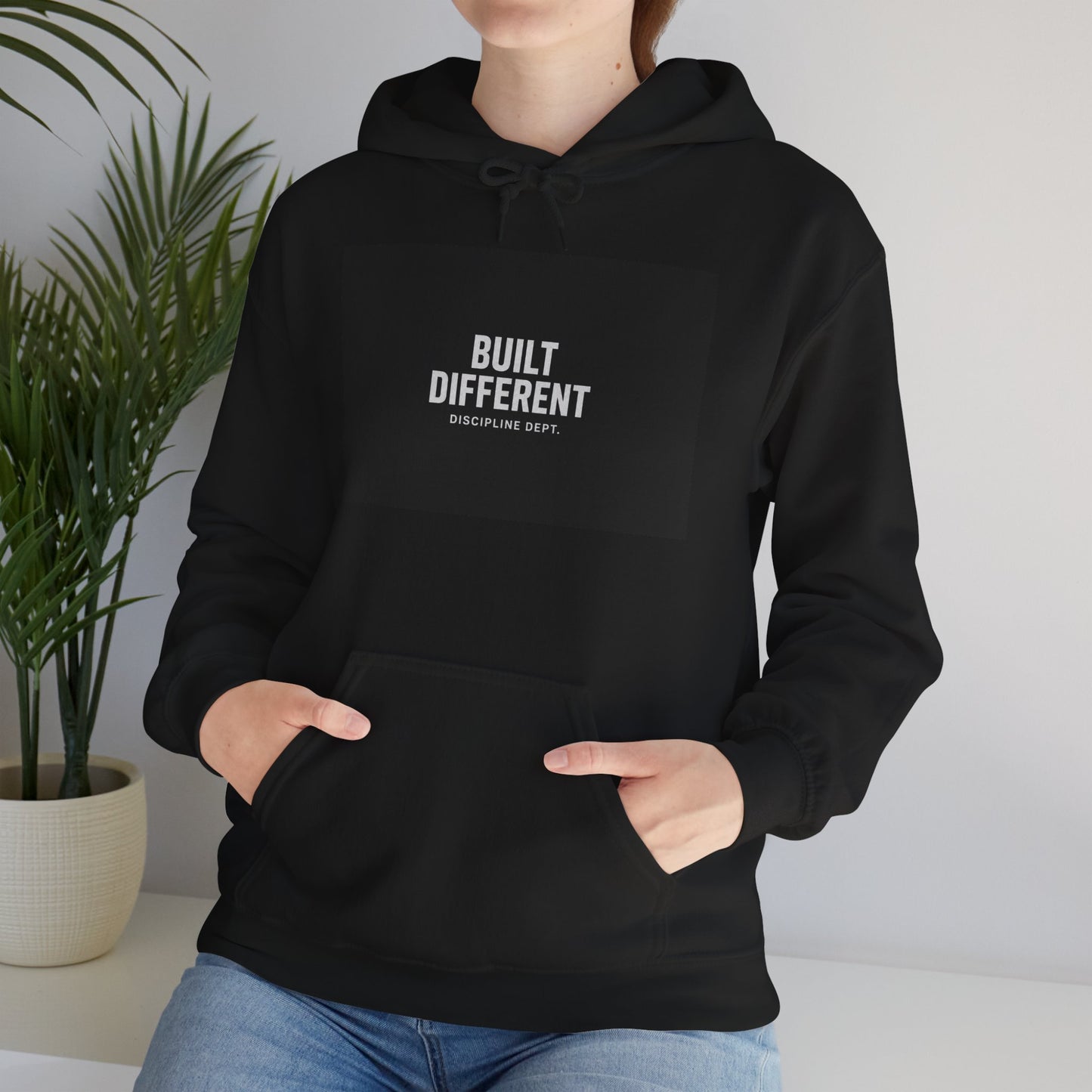 Built Different Hoodie - Motivational Fitness Hooded Sweatshirt